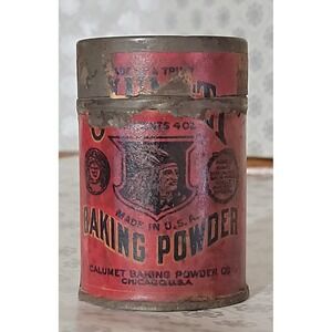 Vintage Calumet Baking Powder Tin 4oz Collectible